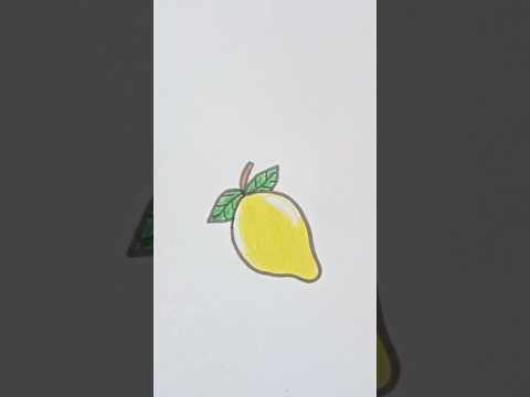 How to draw lemon 🍋|Menggambar lemon #drawing #easydrawing #tutorial #art