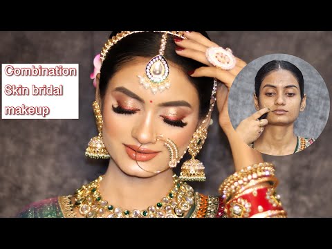 Combination skin bridal makeup tutorial step by step✅ Using affordable products