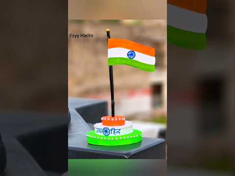 DIY INDIAN flag hoisting / Indian flag making 2023 / How to make Indian flag /#shorts #viral