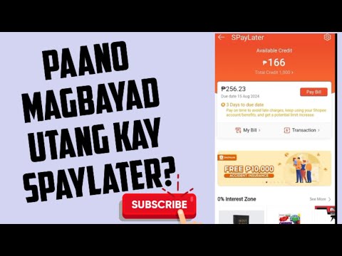 Paano magbayad utang Spaylater #paybill#spaylater #paanoomagbayad