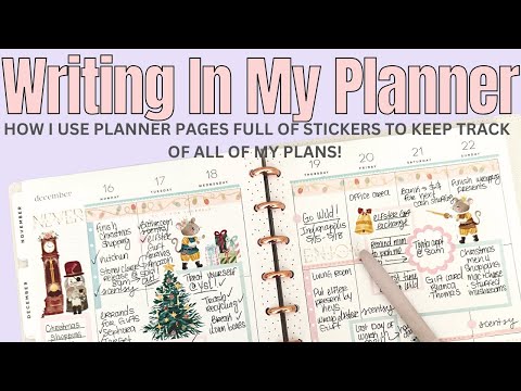 Writing In My Planner | How I Use a Decorative Planner to Plan Out My Week |