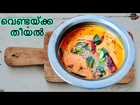 വെണ്ടയ്ക്ക തീയൽ | Vendakka Theeyal | Ladies Finger Curry |Malayalam Recipe