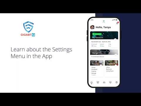 Learn about the Settings Menu in the App