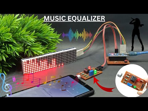 How To Make A Wireless Audio/Music Spectrum Visualizer Display|| Using Arduino|| MAX7219 Dot Matrix.