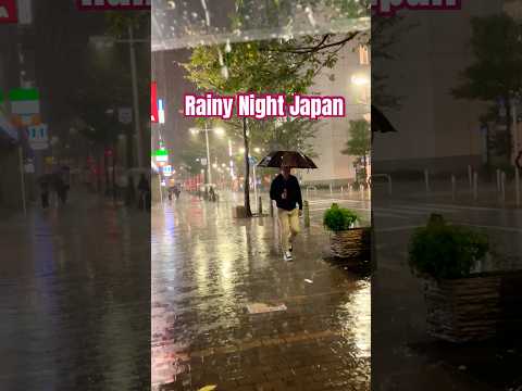 Walking at night || #japan #rain #walkthrough #tokyo #night #foryou #shorts