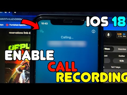 How To Turn On Call Recording In iPhone iOS 18    HD 720p