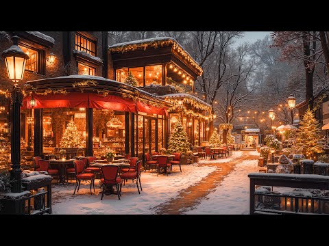 Christmas Jazz Music at Cozy Coffee Shop for Stress Relief, Relax - Soft Christmas Ambience Music 🎄