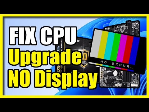 How to Fix No Display After Upgrading CPU on PC (Update Bios on Motherboard)(Gigabyte)