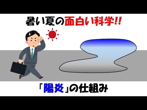 陽炎の仕組み。暑い夏が少し面白くなる科学。道路が歪んでみるのはなんで？【屈折】【光速】