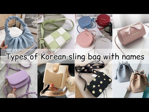 Types of sling bags with name/Korean sling bags name/Sling bags for girls and women/Sling bags name