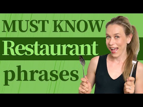 10 MUST KNOW phrases in restaurant | Daily English