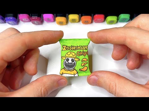 DIY Miniature Zoonomaly Chips / How to Make / Easy Paper Craft Ideas