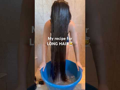 I used FOOD to make my HAIR GROW😱 #hairgrowth #longhair #haircare #hairoil #hairtutorial #hairgoals