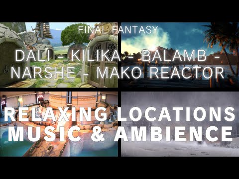 Final Fantasy | 5 Peaceful Scenes | Ambience & Music | Study | Relaxation | Chill | Work