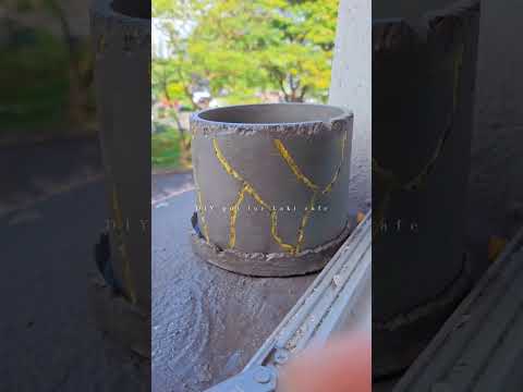 DIY cement pot