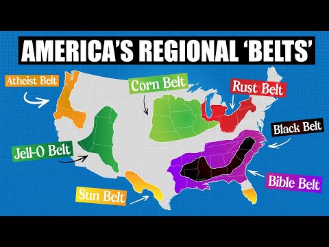 The "Belt" Regions Of The United States