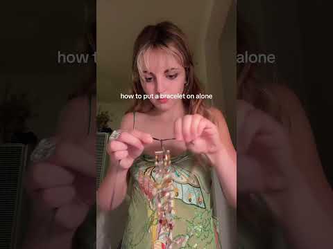 how to put a bracelet on alone