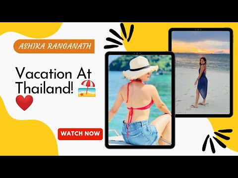 Crazy Vacation at Thailand ❤️| #thailand #ashikaranganath #ashikarangnath #thailandtravel #beach