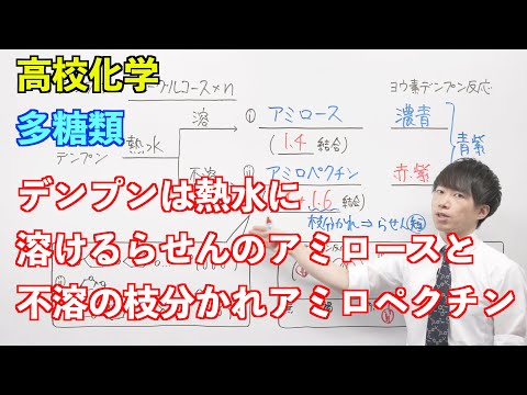 【高校化学】天然高分子③④ 〜多糖類〜