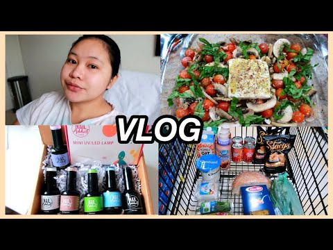 TRYING THE VIRAL TIKTOK FETA PASTA + NAIL ADDICT PR UNBOXING VLOG 2021