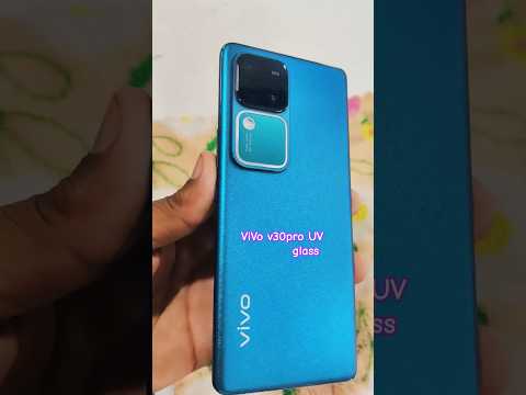 Vivo v30 Pro UV glass testing ultra slim smartphone  ke sath#viralshorts #vivo #vivov30pro