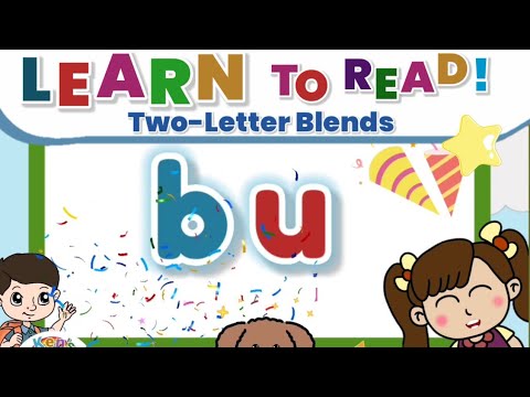 Two-Letter Blends "u" | Learn to Read | Reading Phonics for Kids