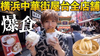 【大食い】横浜中華街の屋台全店舗食べ切るまで帰れません！したかった。(小籠包.シュウマイ.肉まん.唐揚げ)