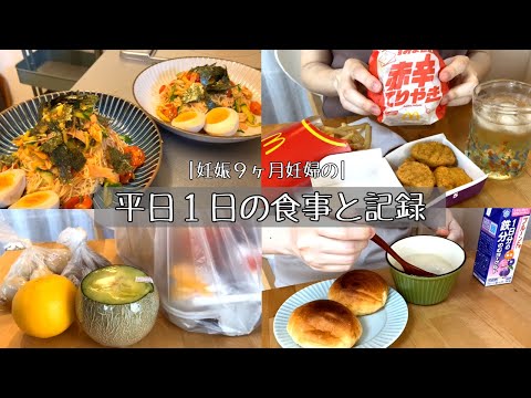 【妊婦の平日１日の食事と記録】暑い日は辛いものが食べたい🔥 / 妊婦と３歳児のくらし