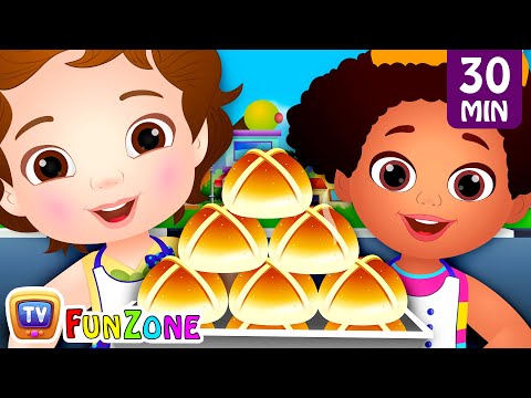 Hot Cross Buns + More ChuChu TV Funzone Nursery Rhymes & Toddler Videos