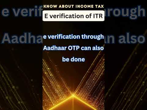 ITR E verification - Dont miss this | #itr #taxfiling #ca #charteredaccountant #itrfiling #itreturn