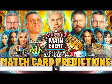 WWE Saturday Night's Main Event 2024 - Match Card Predictions [v2] | Bevelock