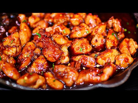 Honey Garlic Chicken Thigh Bites Recipe - Easy Chicken Recipe