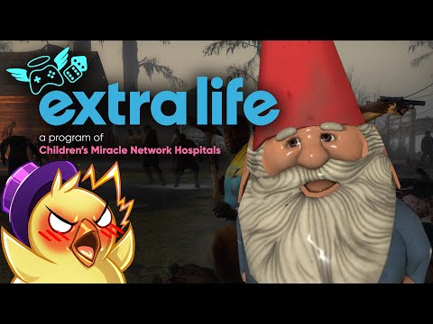 Hilariously Modded Left 4 Dead 2 GNOME RUN FOR CHARITY | Extra Life 2024