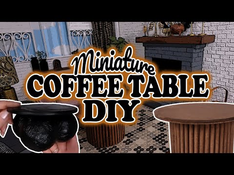 Coffee Tables in One Sixth Scale DIY Miniature Furniture