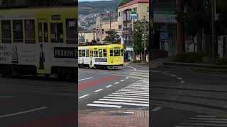 路面電車が車庫に入る動画