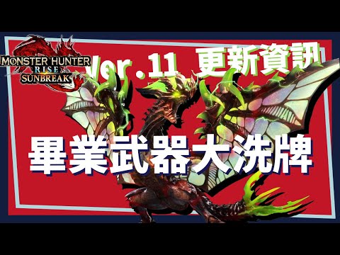 【Mr.報 魔物獵人崛起 破曉】Ver11更新資訊  肝帝出動 斬斧畢業武器大洗牌了吧 (順便講一下頻道未來方向)