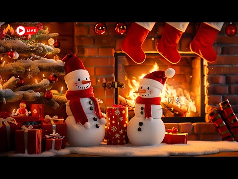 Christmas Ambience 🎅🎄 Relaxing Instrumental Christmas Music and Cozy Fireplace 🔥