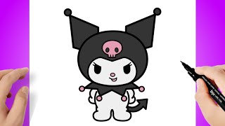 How to draw Kuromi - Sanrio