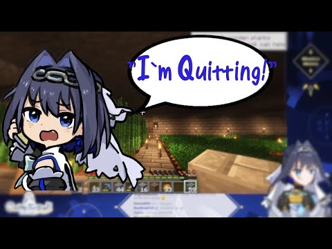 Kronii Ending Stream After Her OCD Kicks In... [HOLOLIVE EN MINECRAFT]