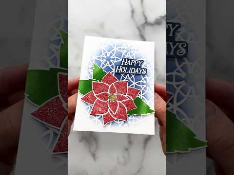 EASY DIY Christmas Card In MINUTES!🤯✨ ASMR Crafting #asmr #asmrsounds #craft