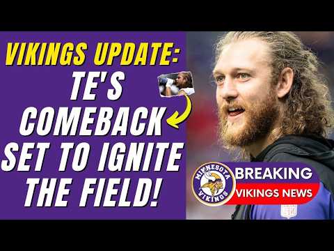 🔥🤯 UNBELIEVABLE: VIKINGS’ TE T.J. HOCKENSON RETURNS TO ACTION! MINNESOTA VIKINGS NEWS TODAY