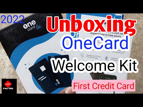 onecard Welcome kit unboxing | FD Based Credit card | Build Civil Score | U kar Tech