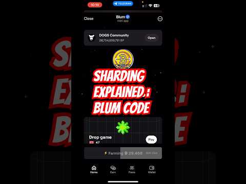 Sharding Explained : Blum Code Verification | Blum Verification Code 16 October #blum #blumairdrop