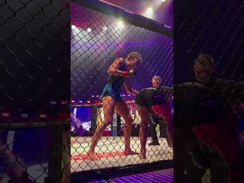 Dakota Ditcheva's KO against Taila Santos like you've never seen it before! #MMA #PFL #Shorts