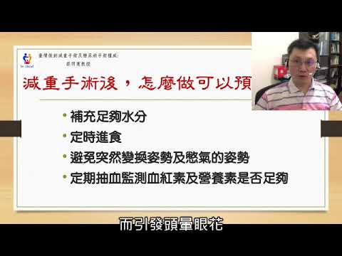 20180919 減重手術後頭暈怎麼辦? 蔡明憲教授解說版