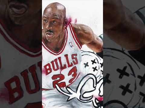 Michael Jordan Realism Oil Painting Process 🤯🤯... Will he respond? #shorts