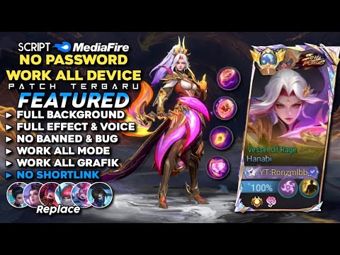 Script Skin Hanabi Soul Vessel of Rage No Password Mediafire | Full Effect & Voice - Latest Patch