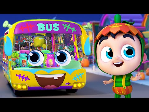 Halloween Wheels on the Bus + More Kids Music & Cartoon Videos