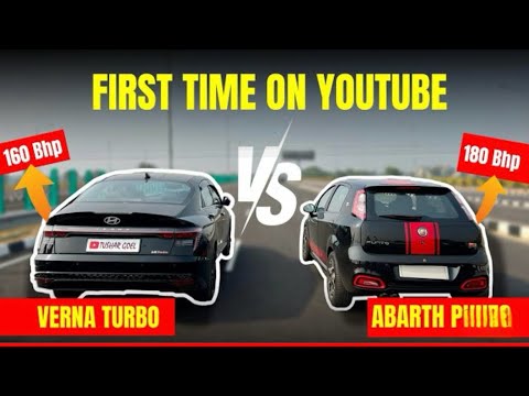 ABARTH PUNTO VS VERNA TURBO 1.5 MANUAL🔥 DRAG RACE