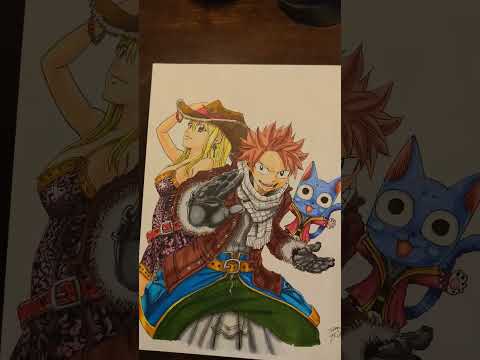 Fairy tail fan art alcohol markers